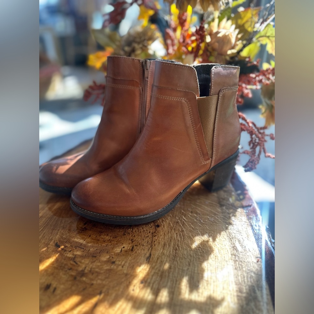 Brown Leather Ankle Boots